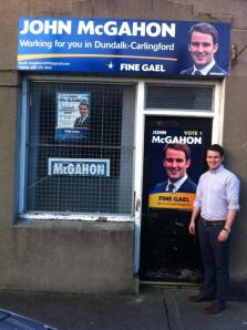 John McGahon at his Dundalk Constituency) Office